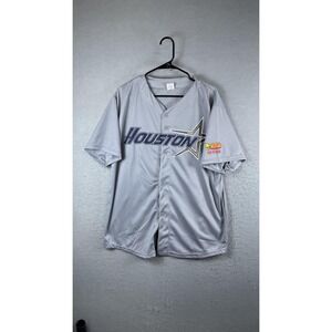 Houston Astros Jersey Mens XL Gray MLB Baseball Tucker 30 Ricos Sleeve Patch
